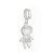 Berloque prata 925 para pulseira zirconia cravada e garantia - Imagem 1