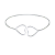 Pulseira Feminina Bracelete Prata 925 Love Coração Jóia kit - Imagem 1