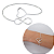 Oferta Bracelete Pulseira Feminina lisa Prata 925 Legítima - Imagem 5