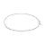 Bracelete De Prata 925 Unissex Minimalista Maciço Joia pura - Imagem 1