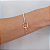 Pulseira Bracelete De Prata 925 Quadrado legitima feminina - Imagem 2