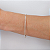 Bracelete Básico Fino Liso Com Fecho Joia Prata 925 legitima - Imagem 3