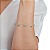 Pulseira Prata 925 Feminina Coração Zirconia Turmarlina pura - Imagem 2