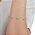 Pulseira Prata 925 Feminina Coração Zirconia Turmarlina pura - Imagem 4