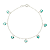 Pulseira Prata 925 Feminina Coração Zirconia Turmarlina pura - Imagem 5
