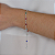 Pulseira Mini Terço Zircônia 5mm Prata 925 Rosário cravejada - Imagem 2