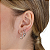 Brinco Kit 3 Pares Trio Argola Coração Prata 925 Legítima kit original feminino presente c/ garantia - Imagem 2