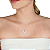 Colar Prata 925 com Pingente Espirito Santo pedras cravejada - Imagem 3