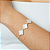 Pulseira Flor Trevo Prata 925 Feminino Garantia Madrepérola - Imagem 5