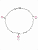 Pulseira Prata 925 Feminina Pontos De Luz com zircônias Rosa - Imagem 5
