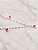 Pulseira Prata 925 Feminina Pontos De Luz zircônias vermelha - Imagem 6