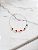 Pulseira Pontos Luz Vermelho Prata 925 original luxo pedras - Imagem 4
