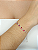 Pulseira Pontos Luz Vermelho Prata 925 original luxo pedras - Imagem 2