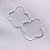 Brinco Trevo Prata 925 Legítima Estrelinha Van feminino pura - Imagem 7