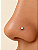 Piercing De Nariz Nostril Com Pedra Aço inoxidável zircônia - Imagem 2