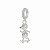 Berloque de prata 925 filho menino de skate com pedras zirconia cravejada para pulseira com garantia - Imagem 2