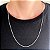 Corrente masculina fina Prata Grumet 60cm 2mm - Prata 925 - Imagem 5