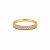 Anel Aparador 2 Fileiras Cristal Cravejado - Banhado Em Ouro18k - Imagem 1