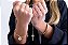 Terço Religioso Nossa Senhora e Cruz Cravejada Com Zircônias - Folheado A Ouro18k - Imagem 2