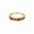 Anel 2 Fileiras Cravejada Cristais Colors -Banhado Em Ouro18k - Imagem 1