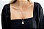 Colar Nossa Senhora Manto  Azul  - Folheado A Ouro18k - Imagem 2