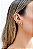 Piercing Fake Carol -  Tubo Torcido - Folheado A Ouro18k - Imagem 2