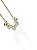 Pulseira Riviera  Coração em Cristais Branco- Banhado Em Ouro18k - Imagem 1