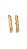 Brinco Aurora Ear Hook 3 Fileiras Cravejadas Com Zircônias - Folheado A Ouro18k - Imagem 1