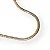 Colar Malha Snake Achatada 3mm -Folheada A Ouro18k - Imagem 1