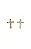 Brinco Cruz Cravejada - Folheado A Ouro18k - Imagem 1