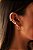 Piercing Fake Wide Oval - Folheado A Ouro18k - Imagem 2