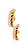 Brinco Ear Hook Croissant - Folheado A Ouro18k - Imagem 1