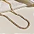 Colar Riviera  Diamond 3 Pontas M - Banhado Em Ouro18k - Imagem 5