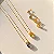 Conjunto Gota Citrino - Banhado Em Ouro18k - Imagem 3