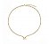 Colar Riviera Personalizado Com Inicial Cravejada -  Banhado Em Ouro18k - Imagem 1