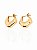 Brinco Argola Lisboa Abadulada - Banhado Em Ouro18k - Imagem 1