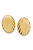 Brinco Martina Oval - Banhado Em Ouro18k - Imagem 1