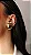 Brinco Kayla Quadrado - Banhado Em Ouro18k - Imagem 2