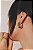 Brinco Argola Oval Miley - Banhado Em Ouro18k - Imagem 4