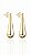 Brinco Donna Gota - Banhado Em Ouro18k - Imagem 1
