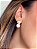 Brinco Pérola Bold Cravejada- Banhado Em Ouro18k - Imagem 2