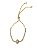 Pulseira Ajustável Cristal Cravejada  Elisa- Banhado Em Ouro18k - Imagem 1