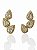Brinco Ear Cuff Cristal Cravejado Caterina - Banhado Em Ouro18k - Imagem 1
