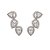 Brinco Ear Cuff Cristal Cravejado Caterina - Banhado Em Ródio Branco - Imagem 1