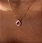 Conjunto Gota Rosa Pink Isotta- Banhando Em Ouro18k - Imagem 2