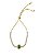 Pulseira Ajustável Cravejada Verde Esmeralda   Elisa- Banhado EmOuro18k - Imagem 1