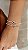 Pulseira Ajustável Cravejada Verde Esmeralda   Elisa- Banhado EmOuro18k - Imagem 3