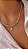 Colar Riviera Diamond 3 Garras 45cm - Banhada no Ródio Branco - Imagem 6