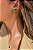 Brinco Ear Cuff Azura Verde Esmeralda - Banhado em Ródio Branco - Imagem 2