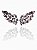 Brinco Ear Cuff Azura Ametista  - Banhado em Ródio Branco - Imagem 1